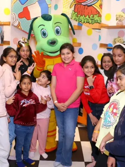 A group of older kids enjoying their time with Tinga Dojo. Our play areas and activities are designed to be fun for a wide range of ages, not just toddlers.