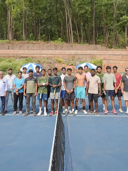 The entire group of players and coaches at our Goa camp. These camps are about building a community of driven athletes who push each other to new heights.