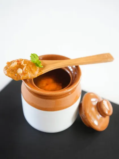Our Ramzan menu highlights traditional Iftar dishes, including our signature slow-cooked haleem, served in a traditional earthenware pot.