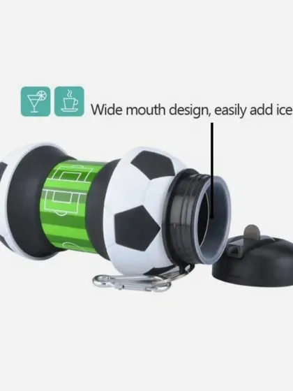 A key feature of my foldable sports bottles is the wide mouth design. This makes it super easy to add ice cubes and clean the inside.