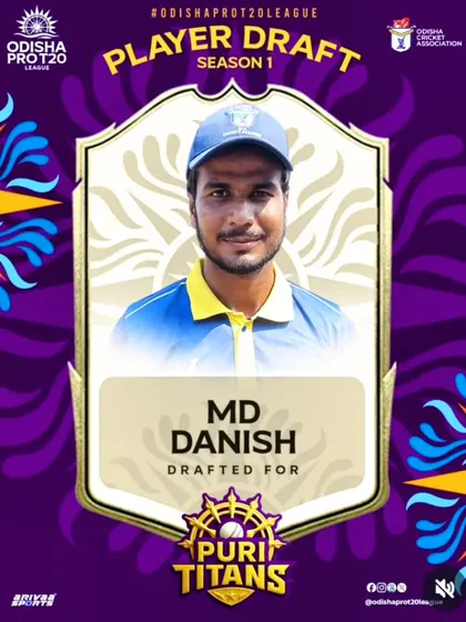 We congratulate our coach, Md. Danish, on being drafted by the Puri Titans for the Odisha Pro T20 League. Our coaches are active, high-level players, bringing current experience to our training.