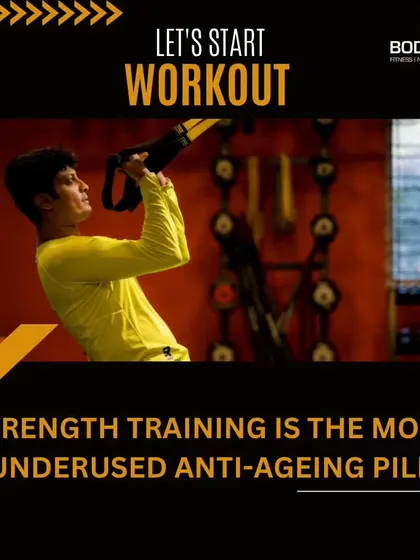 A reminder that strength training is one of the most effective tools we have for healthy aging.