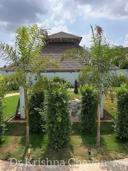 The completed gazebo, a perfect example of how we integrate structures and landscapes.
