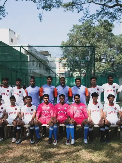 The official BTM FC Squad for the 2023-24 season, pictured in our home kit.