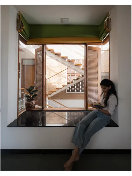 Additional views showcasing the variety of interior spaces we design, from living rooms and bedrooms to staircases and quiet corners, all united by our philosophy of sustainable, soulful design.