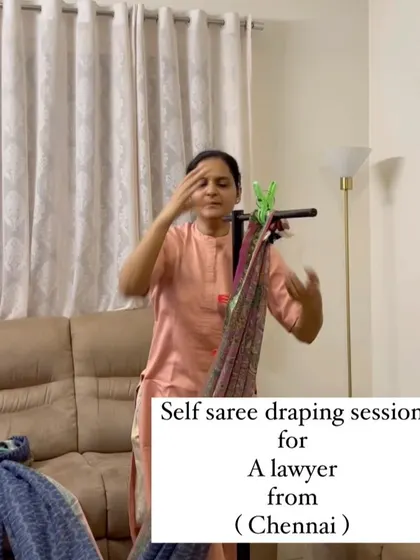 An online session with a lawyer from Chennai. My classes are perfect for busy professionals who need to look sharp and elegant.