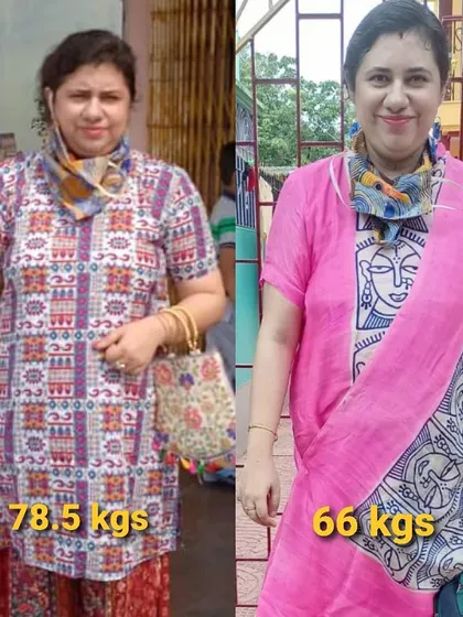 This is what is possible with discipline. My online client lost 12.5 kgs in 16 weeks with a structured home workout plan and proper nutrition. No crash diets, no fat burners, just hard work.