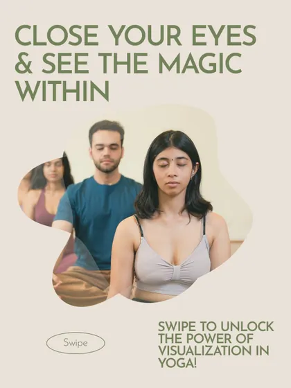 Close your eyes and see the magic within. Visualization is a powerful tool in yoga to enhance focus, heal deeply, and manifest clarity.