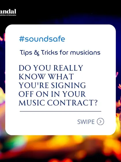 Our first tip in the #SoundSafe series addresses the importance of understanding music contracts. Do you really know what you are signing?