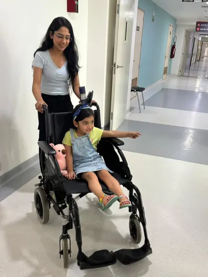 A candid moment from the Medanta hospital shoot. It's not just about makeup; it's about making everyone on set, including the child actors, feel comfortable and ready for their part.
