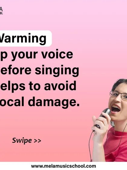 A reminder that warming up your voice before singing is crucial to avoid vocal damage. I always begin my lessons with proper warm up techniques.