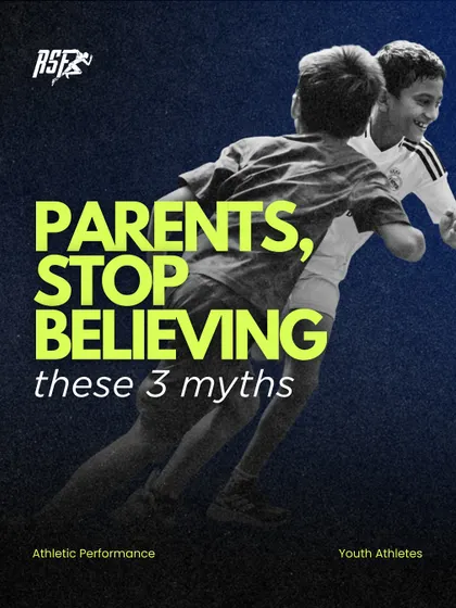 Parents, it's time to stop believing these common myths about youth athletic performance. This series of infographics is designed to give you the facts, so you can make informed decisions for your child's long-term health and success in sport.