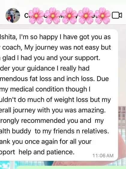 This client's progress was slow due to a medical condition, but she never stopped. Her journey shows that progress isn't just the number on the scale; it's about inch loss, feeling more energetic, and building new habits.