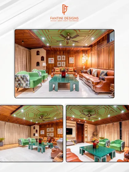 This collage captures the essence of a living room wrapped in warm wood tones and layered with luxe textures. It's a beautiful balance of sophistication and soul, designed for ultimate comfort.