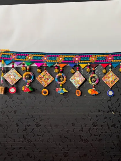 The full 3-foot 'Summer Song' Toran. It’s a perfect example of how I can create a unique, custom design quickly when inspiration strikes.