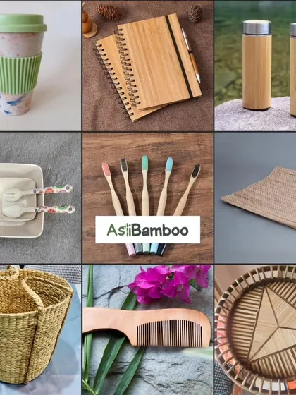 We encourage everyone to combat plastic pollution by making simple swaps. This graphic highlights easy switches, like using our bamboo toothbrushes, flasks, combs, and dining ware instead of their plastic counterparts.