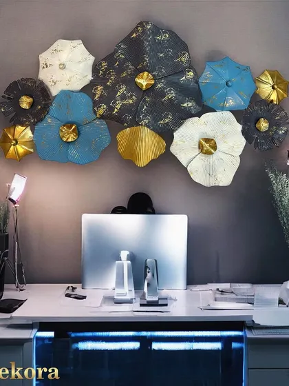 The same creative wall decor art, shown in a different lighting to highlight its versatility.