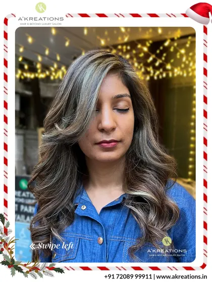 A masterclass in highlighting. We used a variety of shades to build dimension and create a luxurious, multi-faceted color that glows from within.