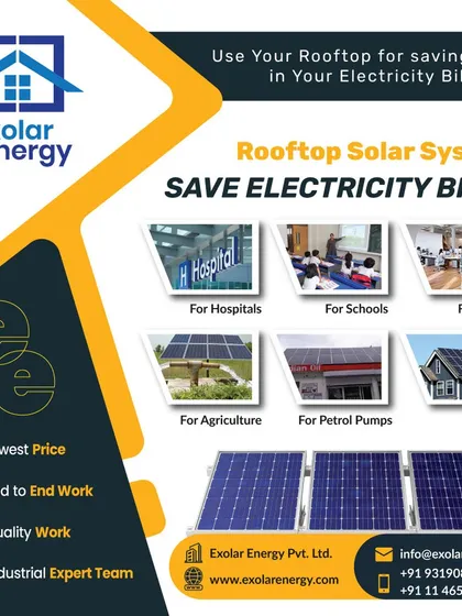 We provide rooftop solar systems to help various sectors save on electricity bills, including hospitals, schools, offices, agriculture, and petrol pumps.