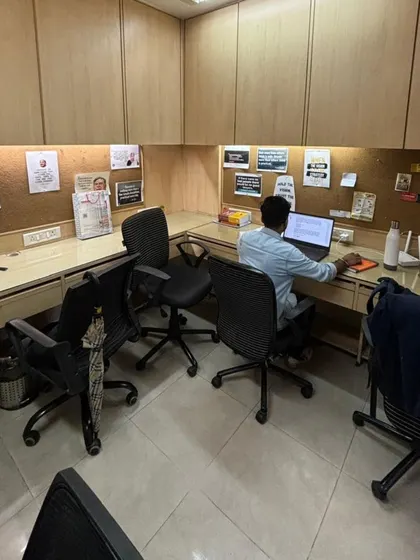 A glimpse of the workspace in our Mumbai office, where my team is hard at work.