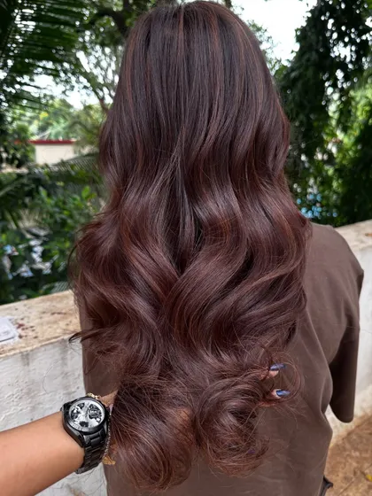 A gorgeous 'Chestnut Brown'. This is a classic, rich brown that is timeless and suits a wide range of skin tones.