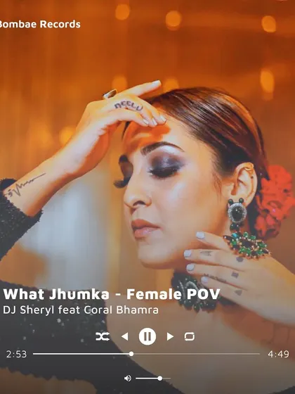 A promotional shot for the female perspective version of 'What Jhumka'. The goal was to rewrite the story within the song, giving it a new layer of meaning.