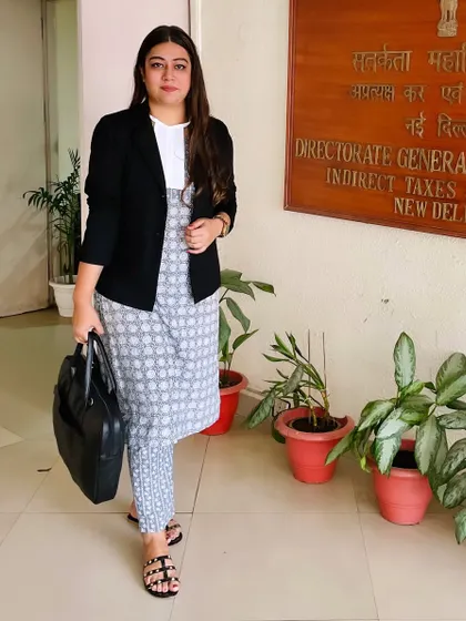 At the Directorate General of Indirect Taxes & Customs. My practice involves compassion, but my focus in court is on delivering results.
