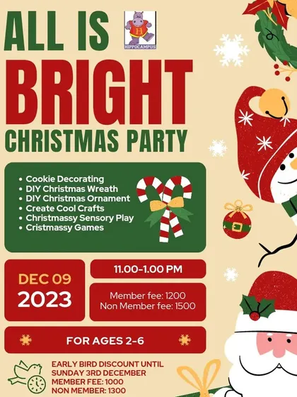 My "All is Bright" Christmas Party is designed for maximum festive fun. We do everything from cookie decorating and DIY ornaments to sensory play and singing Christmas carols together.