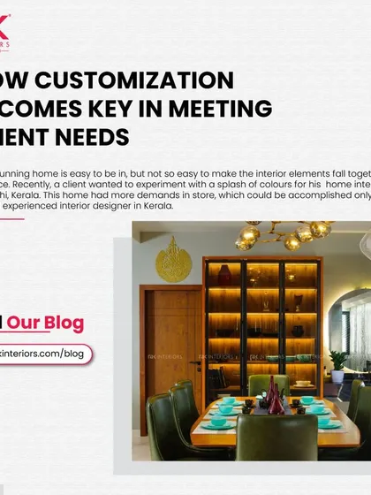 Customization is key to meeting client needs. This image, featured in our blog, shows how we use color and unique furniture to create a home that is a true reflection of the owner's personality.