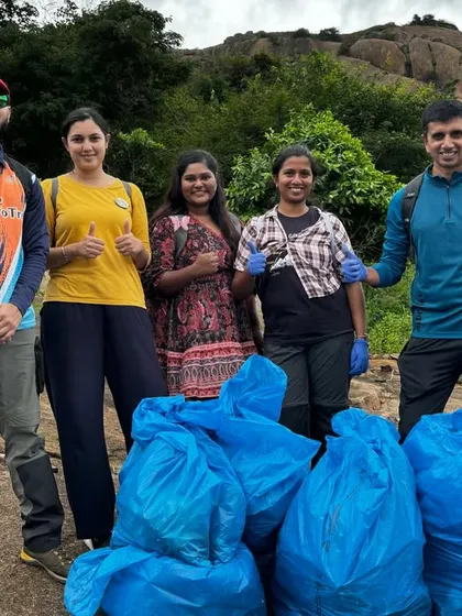 Another successful group of eco-warriors. We provide all the necessary equipment, like gloves and bags, for a safe and effective clean-up drive.