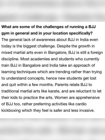 We discuss the challenges of running a BJJ gym in India, from lack of awareness to overcoming misconceptions.