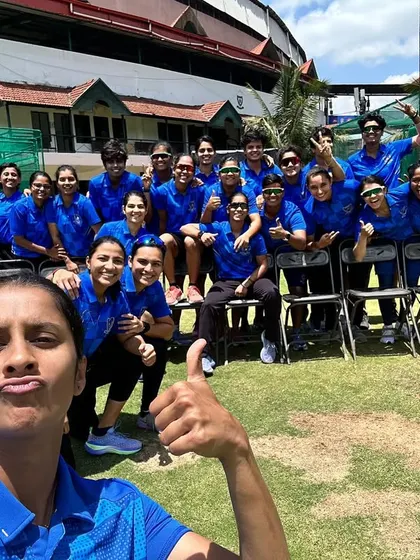 A fun team selfie after a camp session. The smiles and thumbs-up capture the positive and supportive atmosphere we cultivate.