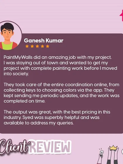 I value feedback from my clients as it motivates me to improve. Here are some of the wonderful reviews I've received, highlighting my team's excellent management, hard work, and professionalism.