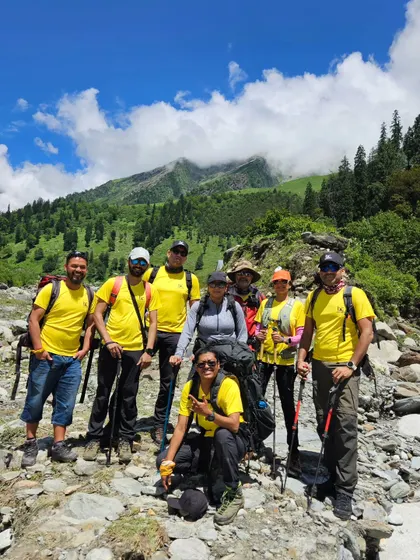 Our last batch of the season for Friendship Peak, ready to hit the trail. The sun is out, spirits are high, and the mountain is waiting.