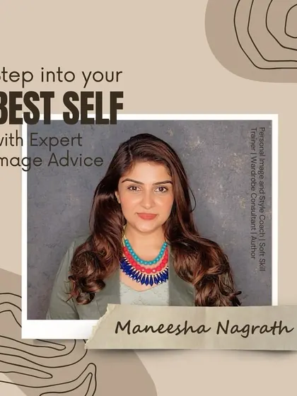 "Step into your best self with Expert Image Advice." A call to action for my consulting services.