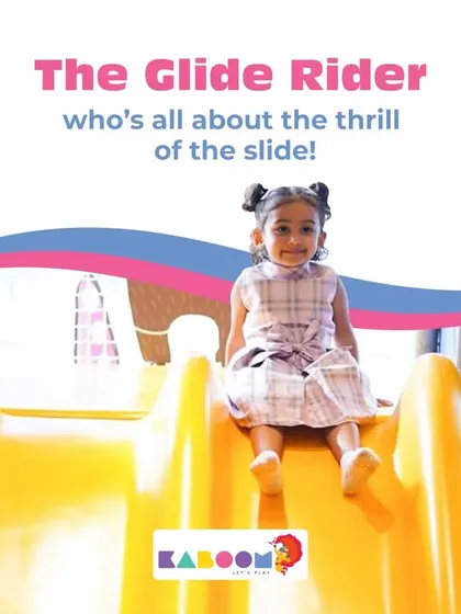 And here's the 'Glide Rider'! For the kids who find pure thrill in whooshing down the slide.