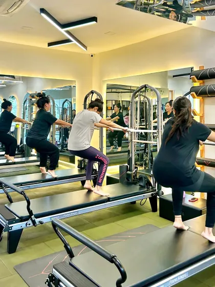 Instead of saying "I want to get fitter," say "I want to slay a reformer session with my friends." Group motivation is everything.