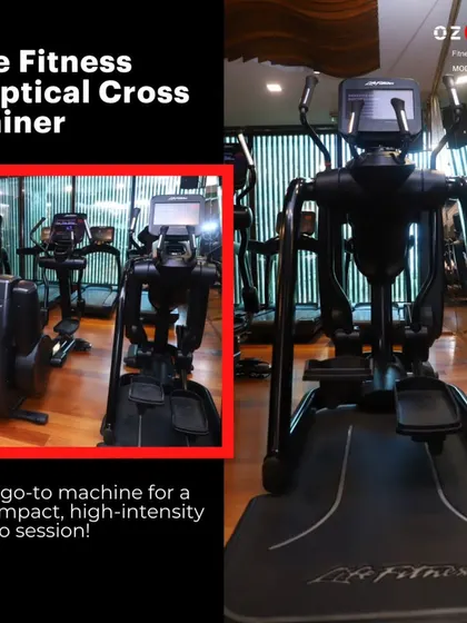 The Life Fitness Elliptical Cross Trainer is a go-to for a full-body cardio session that is gentle on the joints while still providing a high-intensity burn.