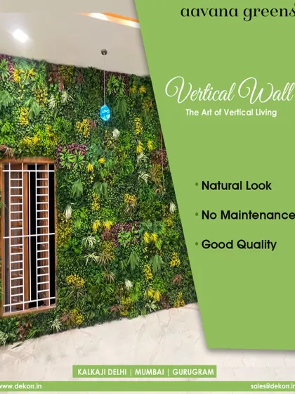 Even a window doesn't have to interrupt the flow of greenery. For this interior wall, I designed the vertical garden to frame the window, integrating it seamlessly into the design. The result is a stunning feature that feels both intentional and natural.