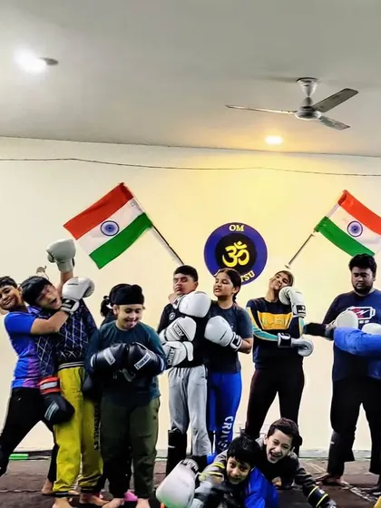 A moment of fun after a tough training session. This picture captures the playful spirit and strong bonds that make our academy a special place to train.