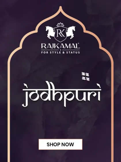 A promotional graphic for my Jodhpuri collection, capturing the essence of elegance, tradition, and power.