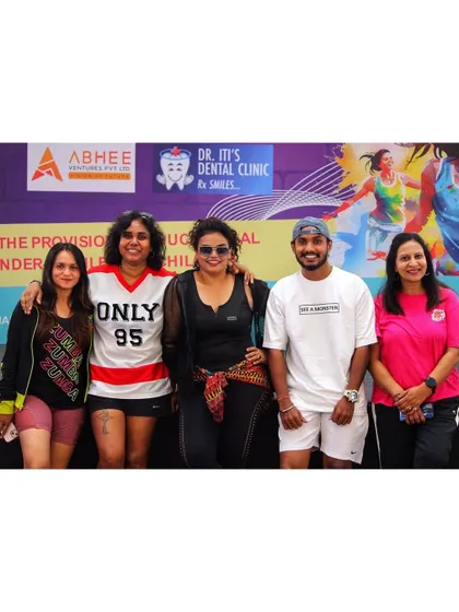 Posing with some of the amazing instructors who made the charity event a huge success. Teamwork makes the dream work.