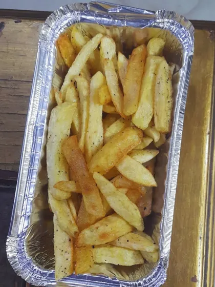 Simple, classic French Fries, lightly seasoned. A favorite snack for kids and adults alike.