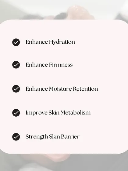 The core benefits of the Glo2Facial include enhanced hydration, firmness, moisture retention, and a strengthened skin barrier, leading to improved overall skin metabolism and health.