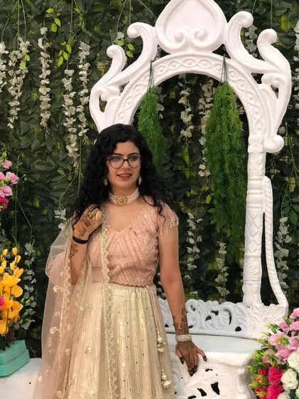 Feeling ready for the sangeet performance. I love helping my clients feel this confident and excited before they take the stage.