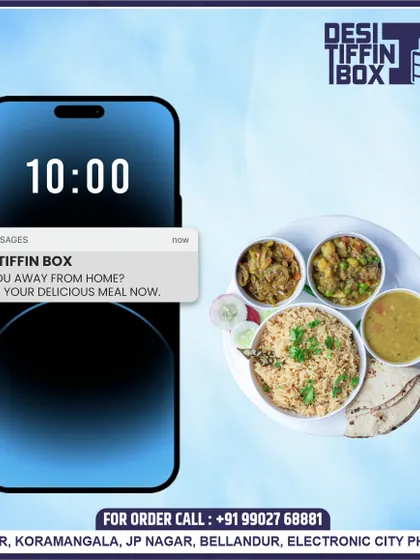 Imagine getting this reminder just when you're wondering what to eat. My service is designed to be a convenient solution for anyone living away from home and missing a delicious meal.