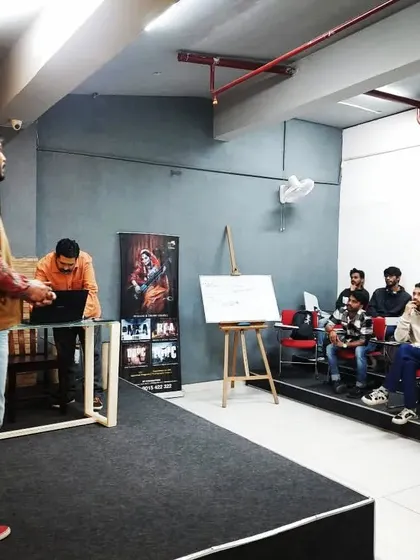Presenting to a group of photography students. We discussed the art of ceramics and how to capture the texture, form, and process in photos.