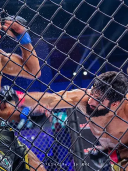 The brutality of a five-round war. Sanjeet Budhwar takes a hard shot but keeps moving forward. This is what separates champions from contenders.