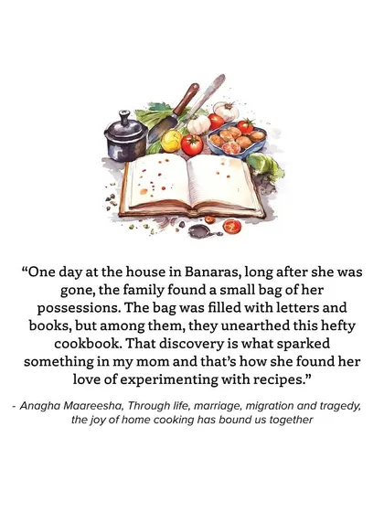 A story from our book about how the discovery of a great-grandmother's hefty cookbook sparked a love of experimenting with recipes in the next generation.