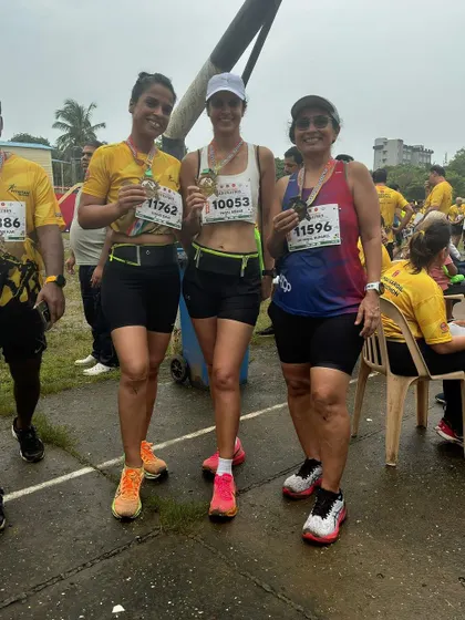 The Runners360 vibe is real. Fellow runners connecting after a tough race, sharing their experiences and celebrating each other's finish, no matter the pace. This is what our tribe is all about.